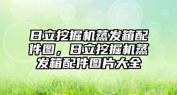 日立挖掘機蒸發(fā)箱配件圖，日立挖掘機蒸發(fā)箱配件圖片大全