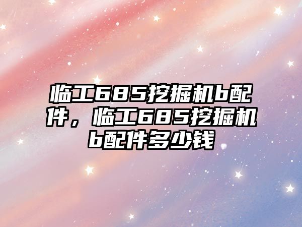 臨工685挖掘機b配件，臨工685挖掘機b配件多少錢