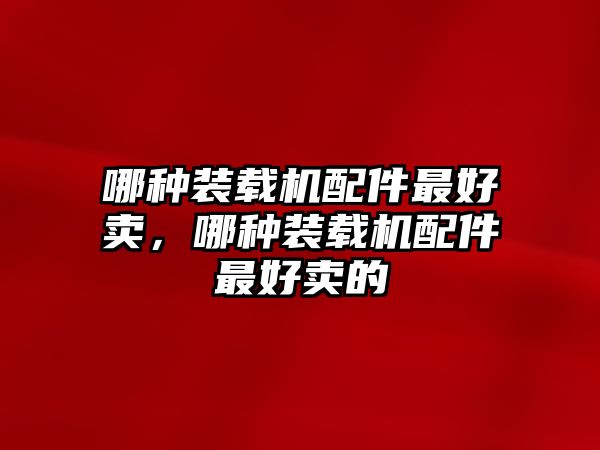 哪種裝載機(jī)配件最好賣，哪種裝載機(jī)配件最好賣的