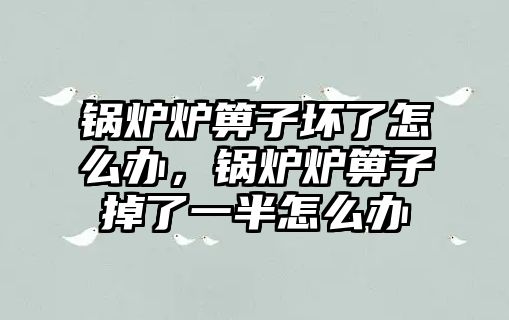 鍋爐爐箅子壞了怎么辦，鍋爐爐箅子掉了一半怎么辦