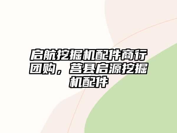 啟航挖掘機配件商行團購，莒縣啟源挖掘機配件