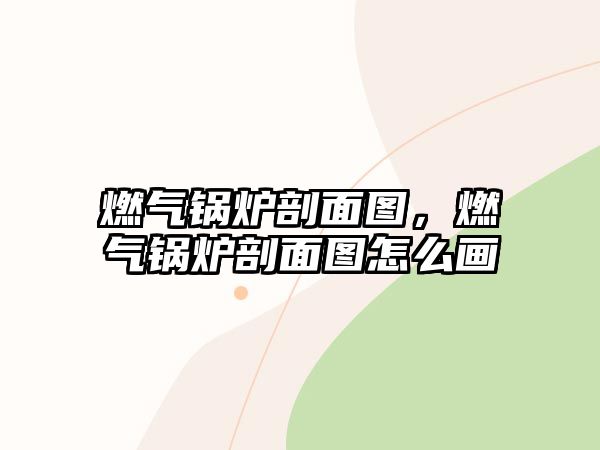 燃?xì)忮仩t剖面圖，燃?xì)忮仩t剖面圖怎么畫