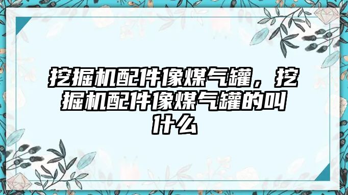 挖掘機(jī)配件像煤氣罐，挖掘機(jī)配件像煤氣罐的叫什么