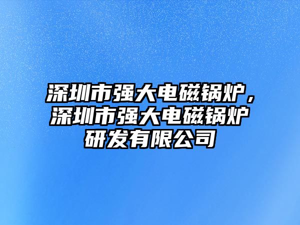 深圳市強大電磁鍋爐，深圳市強大電磁鍋爐研發(fā)有限公司