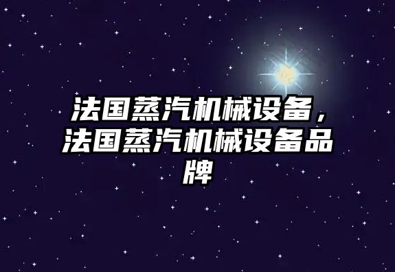 法國(guó)蒸汽機(jī)械設(shè)備，法國(guó)蒸汽機(jī)械設(shè)備品牌