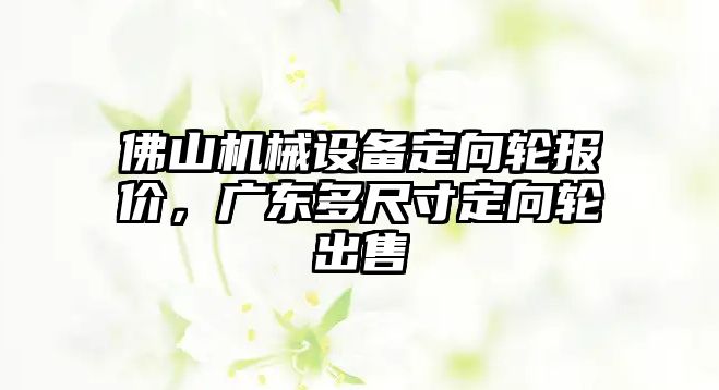 佛山機(jī)械設(shè)備定向輪報(bào)價(jià)，廣東多尺寸定向輪出售