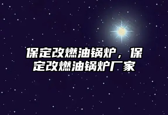 保定改燃油鍋爐，保定改燃油鍋爐廠家