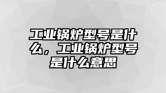 工業(yè)鍋爐型號是什么，工業(yè)鍋爐型號是什么意思