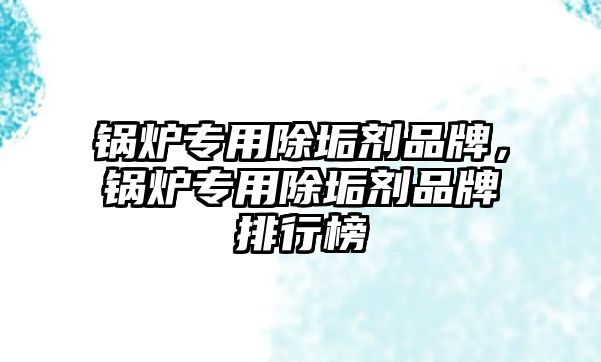 鍋爐專用除垢劑品牌，鍋爐專用除垢劑品牌排行榜