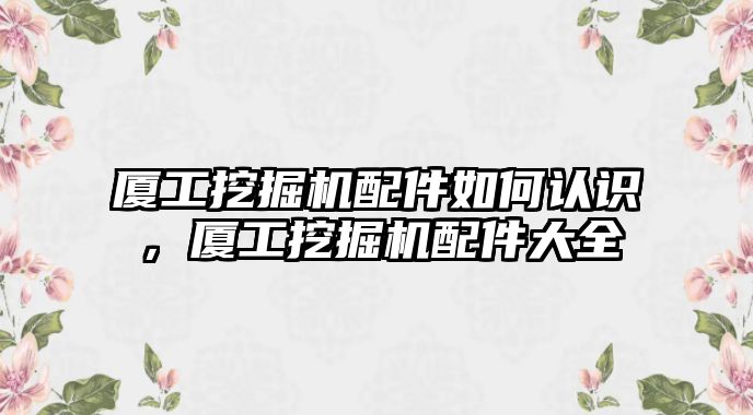 廈工挖掘機(jī)配件如何認(rèn)識(shí)，廈工挖掘機(jī)配件大全