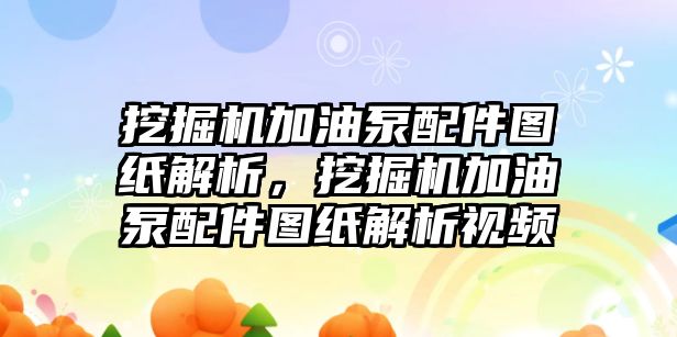 挖掘機(jī)加油泵配件圖紙解析，挖掘機(jī)加油泵配件圖紙解析視頻