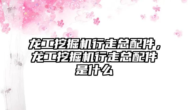 龍工挖掘機行走總配件，龍工挖掘機行走總配件是什么