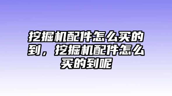 挖掘機(jī)配件怎么買(mǎi)的到，挖掘機(jī)配件怎么買(mǎi)的到呢