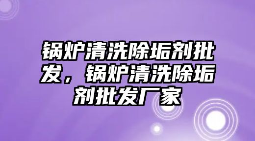 鍋爐清洗除垢劑批發(fā)，鍋爐清洗除垢劑批發(fā)廠家