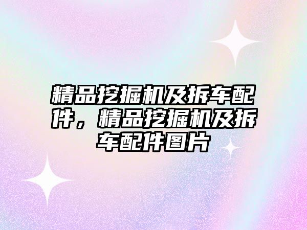 精品挖掘機(jī)及拆車配件，精品挖掘機(jī)及拆車配件圖片