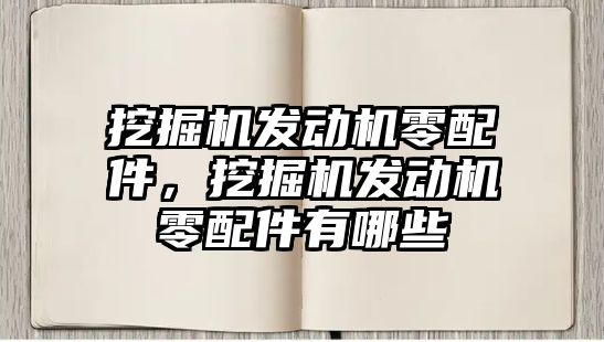 挖掘機發(fā)動機零配件，挖掘機發(fā)動機零配件有哪些