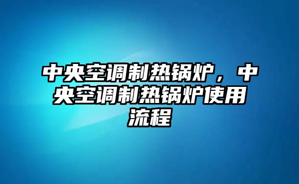 中央空調(diào)制熱鍋爐，中央空調(diào)制熱鍋爐使用流程