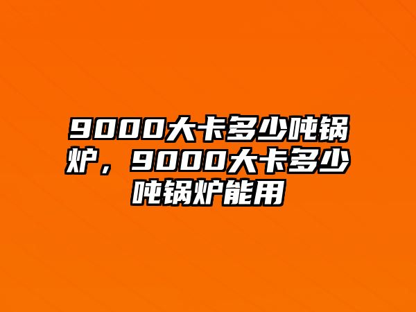 9000大卡多少噸鍋爐，9000大卡多少噸鍋爐能用