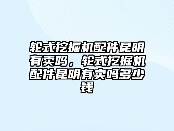 輪式挖掘機(jī)配件昆明有賣嗎，輪式挖掘機(jī)配件昆明有賣嗎多少錢(qián)