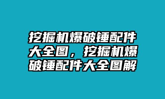 挖掘機爆破錘配件大全圖，挖掘機爆破錘配件大全圖解