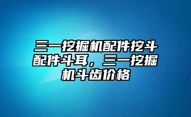 三一挖掘機配件挖斗配件斗耳，三一挖掘機斗齒價格