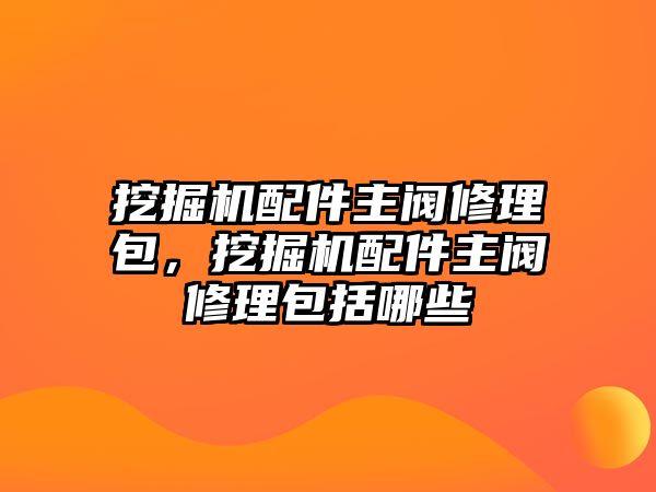 挖掘機(jī)配件主閥修理包，挖掘機(jī)配件主閥修理包括哪些