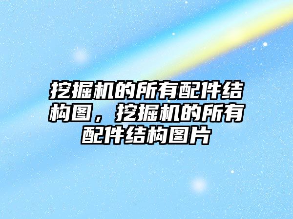 挖掘機的所有配件結(jié)構(gòu)圖，挖掘機的所有配件結(jié)構(gòu)圖片