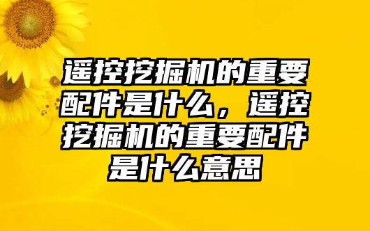 遙控挖掘機(jī)的重要配件是什么，遙控挖掘機(jī)的重要配件是什么意思