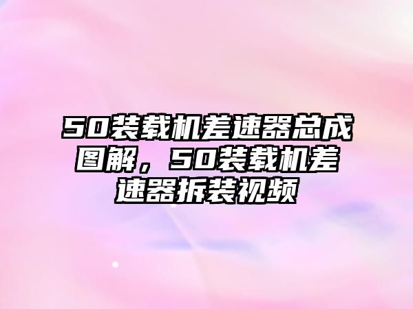 50裝載機(jī)差速器總成圖解，50裝載機(jī)差速器拆裝視頻