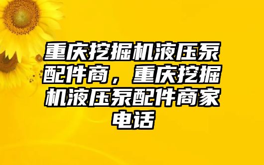 重慶挖掘機(jī)液壓泵配件商，重慶挖掘機(jī)液壓泵配件商家電話