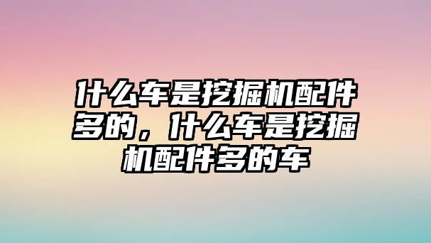 什么車(chē)是挖掘機(jī)配件多的，什么車(chē)是挖掘機(jī)配件多的車(chē)