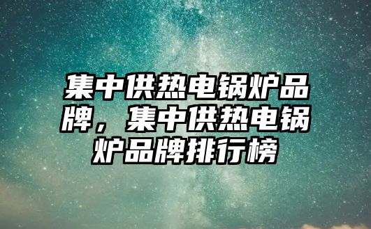 集中供熱電鍋爐品牌，集中供熱電鍋爐品牌排行榜