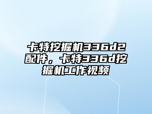 卡特挖掘機(jī)336d2配件，卡特336d挖掘機(jī)工作視頻