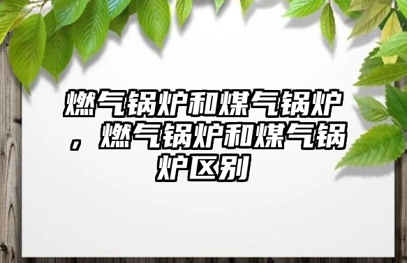 燃氣鍋爐和煤氣鍋爐，燃氣鍋爐和煤氣鍋爐區(qū)別