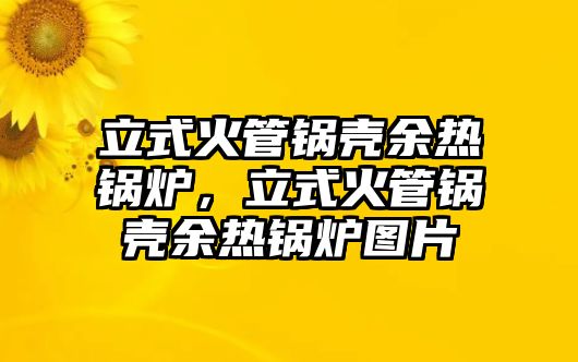 立式火管鍋殼余熱鍋爐，立式火管鍋殼余熱鍋爐圖片