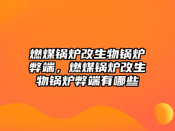 燃煤鍋爐改生物鍋爐弊端，燃煤鍋爐改生物鍋爐弊端有哪些