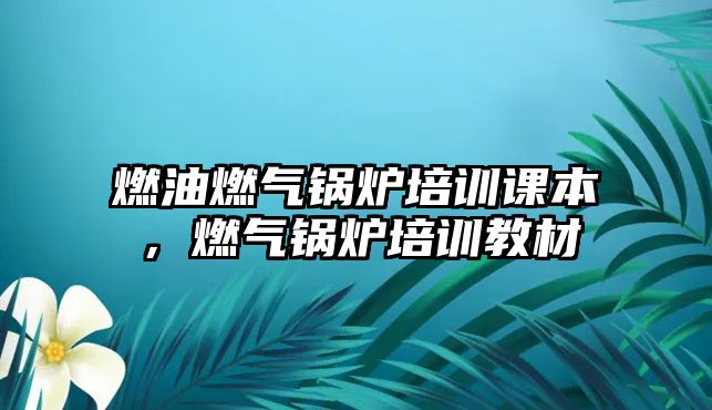 燃油燃?xì)忮仩t培訓(xùn)課本，燃?xì)忮仩t培訓(xùn)教材