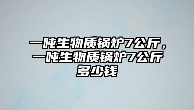 一噸生物質(zhì)鍋爐7公斤，一噸生物質(zhì)鍋爐7公斤多少錢