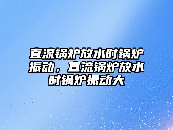 直流鍋爐放水時鍋爐振動，直流鍋爐放水時鍋爐振動大