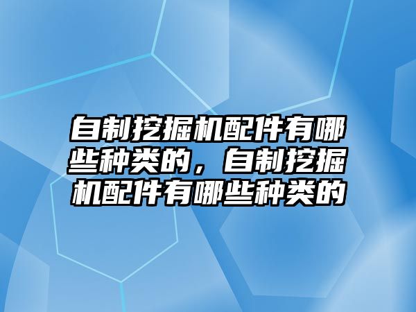 自制挖掘機配件有哪些種類的，自制挖掘機配件有哪些種類的