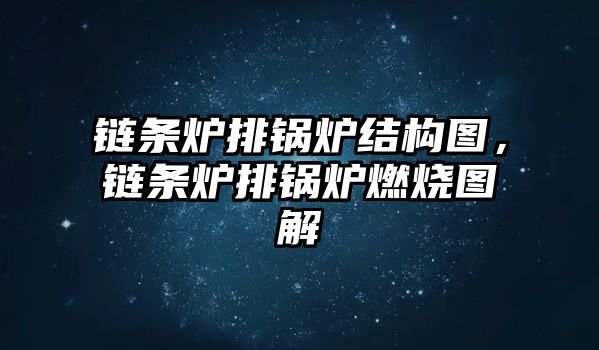 鏈條爐排鍋爐結(jié)構(gòu)圖，鏈條爐排鍋爐燃燒圖解