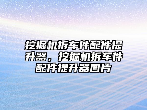 挖掘機(jī)拆車件配件提升器，挖掘機(jī)拆車件配件提升器圖片