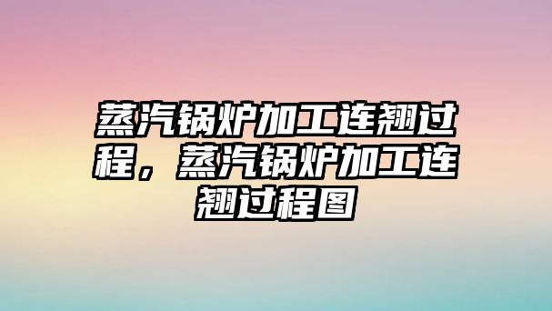 蒸汽鍋爐加工連翹過(guò)程，蒸汽鍋爐加工連翹過(guò)程圖