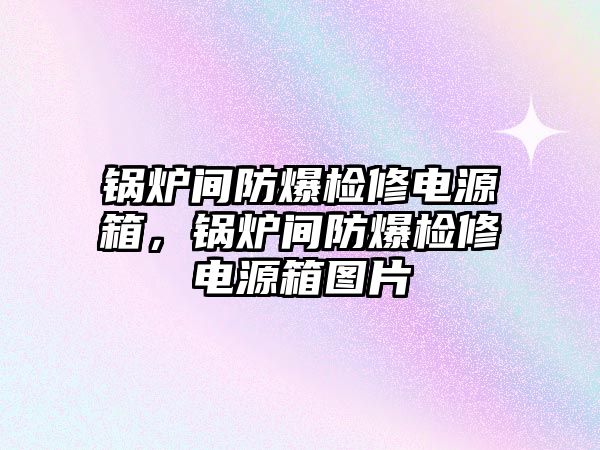 鍋爐間防爆檢修電源箱，鍋爐間防爆檢修電源箱圖片