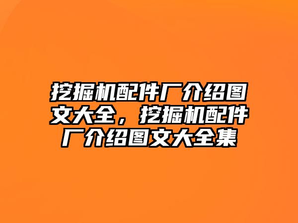 挖掘機配件廠介紹圖文大全，挖掘機配件廠介紹圖文大全集