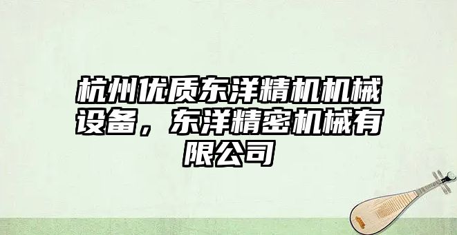 杭州優(yōu)質(zhì)東洋精機機械設(shè)備，東洋精密機械有限公司