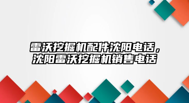 雷沃挖掘機配件沈陽電話，沈陽雷沃挖掘機銷售電話