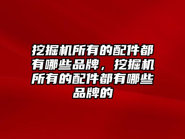 挖掘機(jī)所有的配件都有哪些品牌，挖掘機(jī)所有的配件都有哪些品牌的