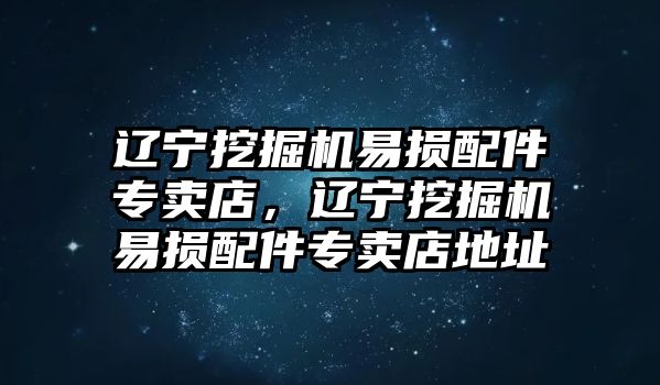 遼寧挖掘機(jī)易損配件專賣店，遼寧挖掘機(jī)易損配件專賣店地址