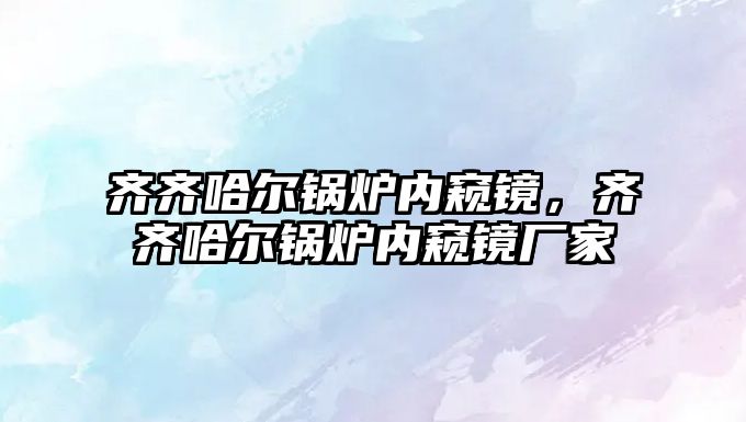 齊齊哈爾鍋爐內(nèi)窺鏡，齊齊哈爾鍋爐內(nèi)窺鏡廠家